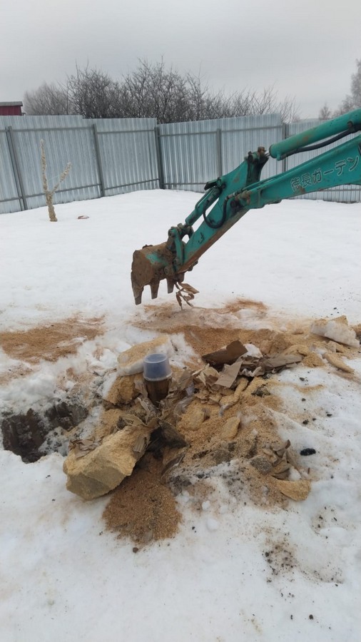 Монтаж кессона зимой