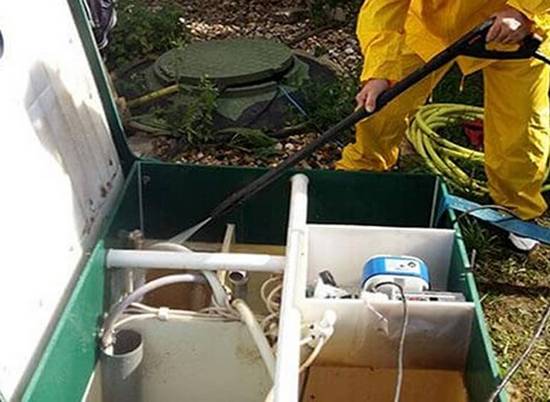 Откачка стоков из накопителя