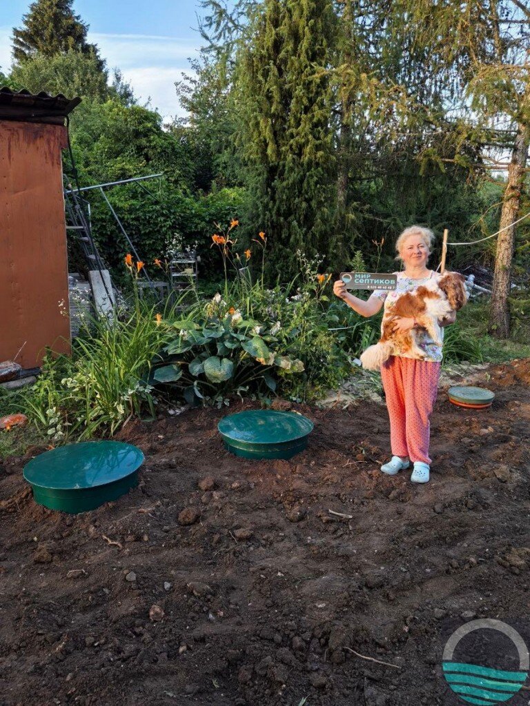 Установка септика Евролос 5 самотечный, Коломна, д. Подберезники