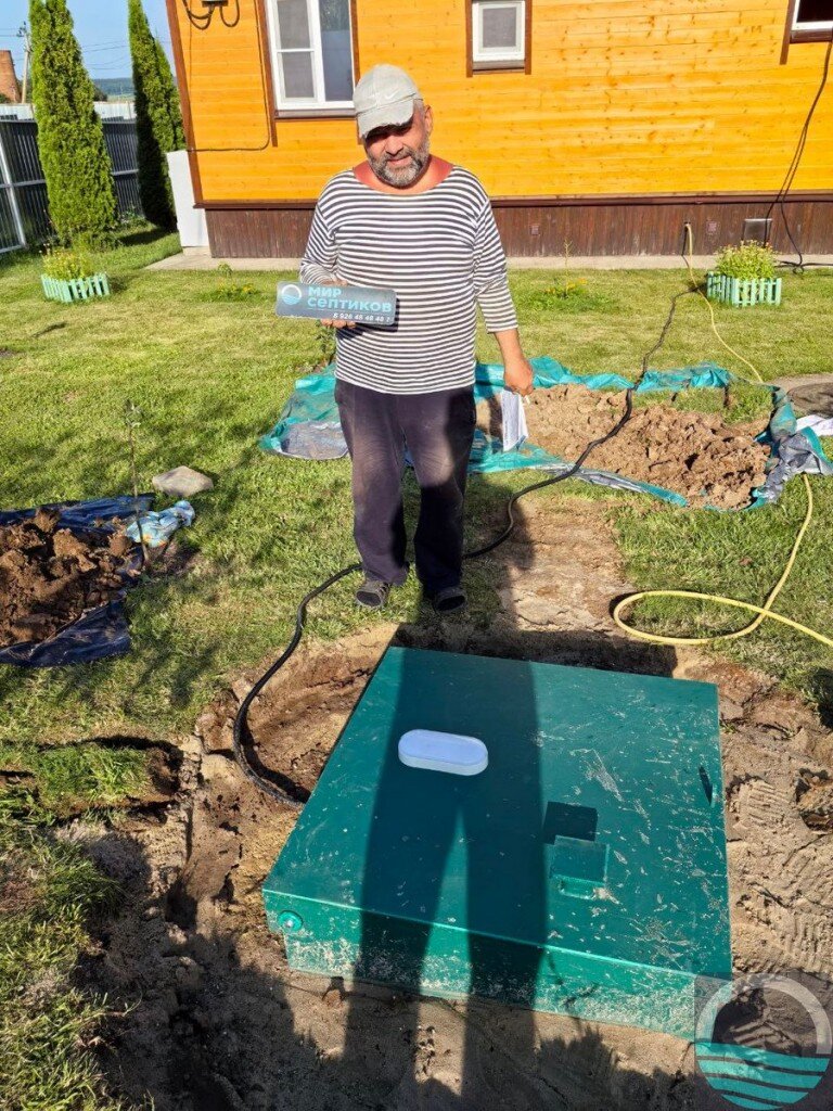 Установка септика Малахит 5 принудительный, Коломна, село Акатьево