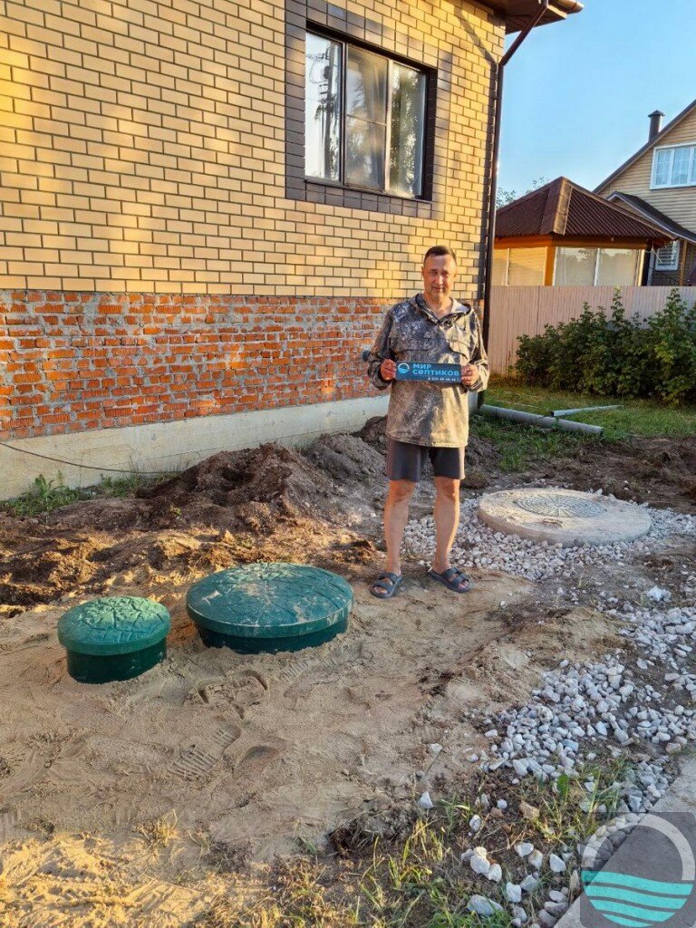 Установка септика Зорде Рейн 5 принудительный, Луховицы