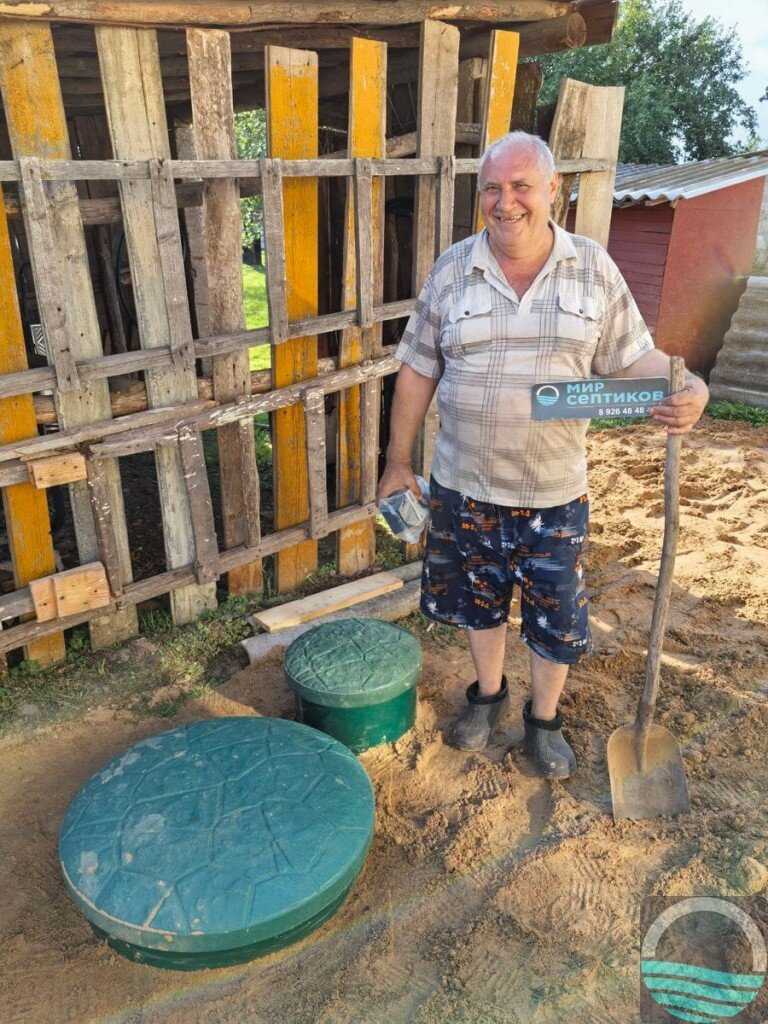 Установка септика Зорде Рейн 3 принудительный, Егорьевск, с. Никиткино