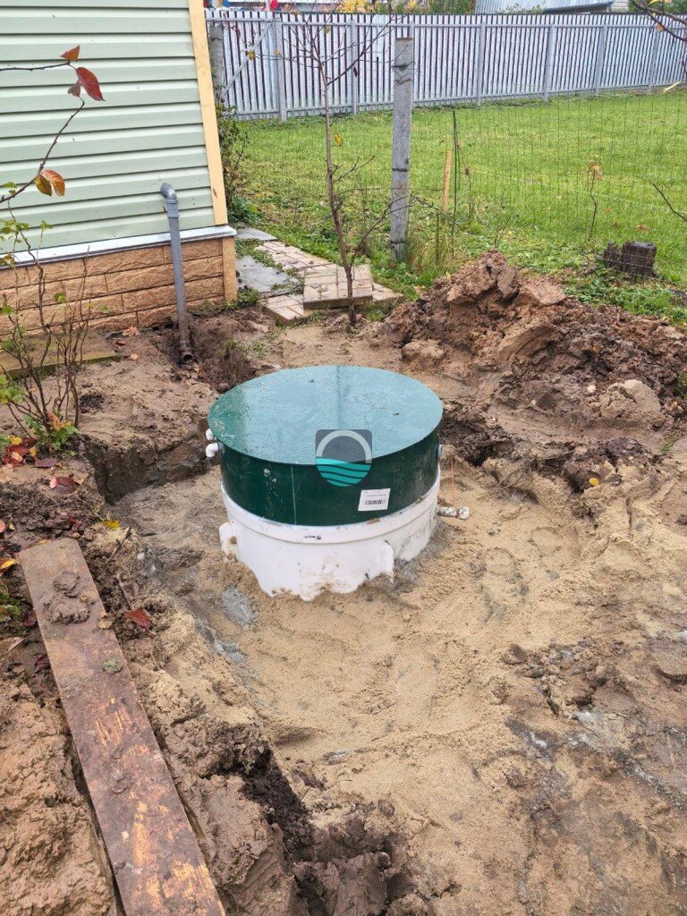 Установка септика Биодевайс 3, принудительный , Коломна, СНТ Коломенский