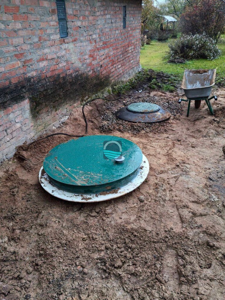 Установка септика Титан Био 4 + горловина, Коломна, ул. Советская