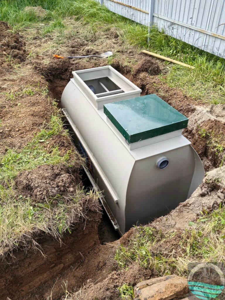 Установка септика Тверь Лайт самотечный, Коломна, район Подлипки