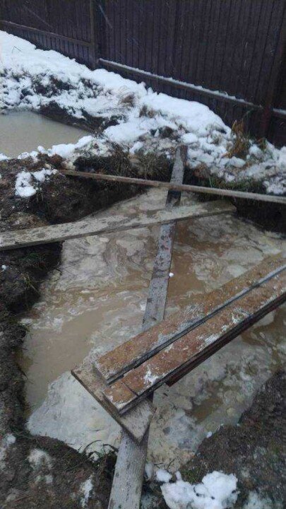 Монтаж септика в высокие грунт.воды, работы зимой