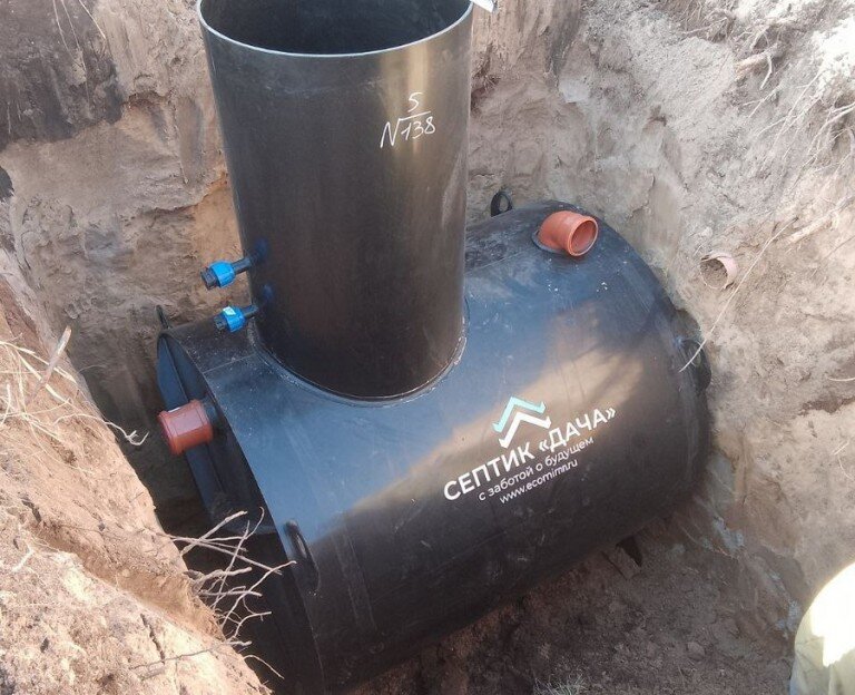 Установка септика Дача